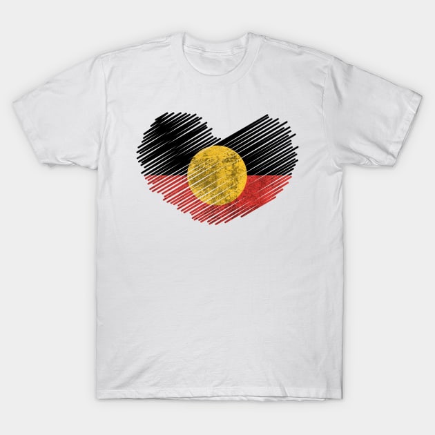 Aboriginal Flag T-Shirt by CF.LAB.DESIGN